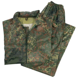 WASSERDICHTE REGEN ANZUG REGENDICHTES KAPUZEN BEKÄMPFUNG ANGELN SET FLECKTARN TA - Bild 1 von 7