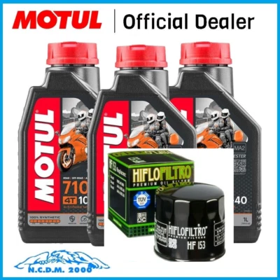 KIT TAGLIANDO MOTUL 7100 10W40 FILTRO OLIO HIFLO 153