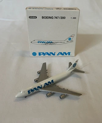 Schabak No. 901/7 BOEING 747 / 200 1:600 Pan Am diecast airplane jet model - MIB - Image 1 of 4