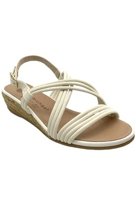 Eric Michael Women's Andrea Sandal White - Image 1 of 3