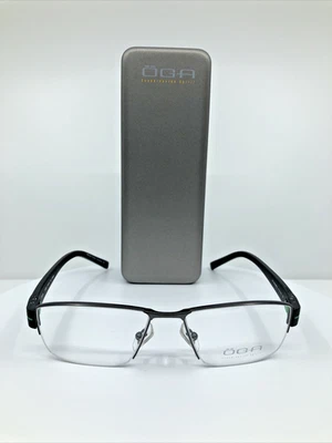 Novo Óculos OGA 79220 Armação RX C. GN052 Preto e Verde 54-16mm Fabricado na França - Imagem 1 de 4