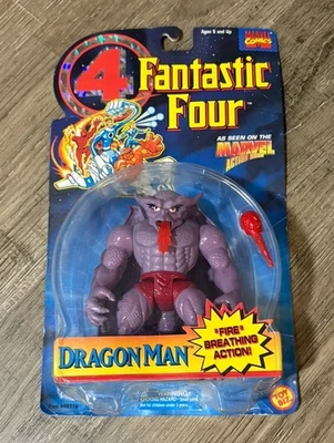Marvel Legends Fantastic 4 ToyBiz Dragon Man Coleccionable Acción Respiración de Fuego Foto 1 de 2