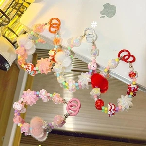 Doll Chain Bag Pendant Keychain Colorful Phone Charm Rope New Phone Lanyard - Photo 1 sur 10
