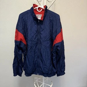 Vintage 90s Lavon Lined Track Suit Windbreaker Women Size Large Nautical - Picture 1 of 18