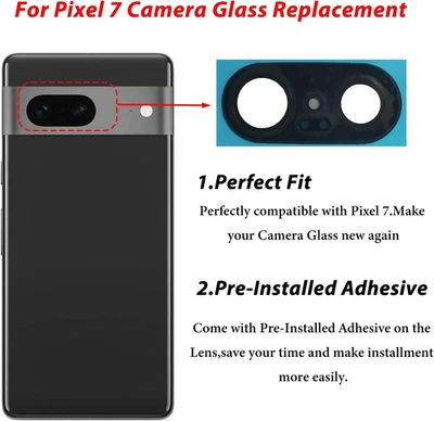 Repuesto Lente Cristal Cámara Trasera Para Pixel 7 Compatible con Google Pixel Foto 1 de 4