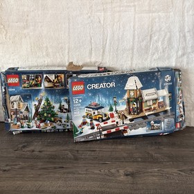 DAMAGED BOX LEGO Creator Expert Winter Toy Shop 10249 Village Station 10259 LOT