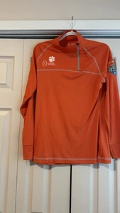 Maglione Columbia Golf Clemson Tigers donna L activewear colletto cerniera arancione - Foto 1 di 7