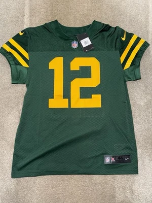 Camiseta Nike Vapor Elite Green Bay Packers NFL Aaron Rodgers Throwback tamanho 44 - Imagem 1 de 4