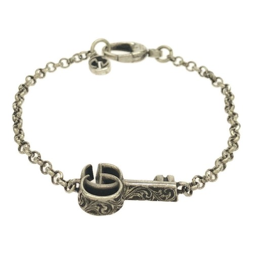 3. Gucci Bracciale Chiave Doppia G 632207 Argento Ag925 Made In Italy It4Or74Zlyx0 Us
