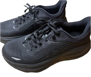 Scarpe da corsa Hoka One One Bondi da uomo taglia 8B nere con BONDI 9 - Foto 1 di 8