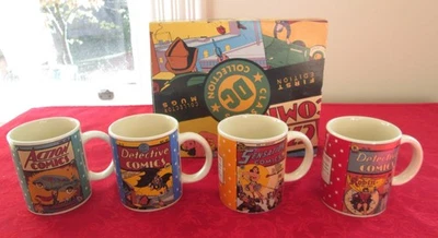 4 tazas de colección 1993 DC Comics primera edición de coleccionista Foto 1 de 4