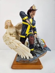 Vintage Vanmark Red Hats Courage 2001 UNSEEN GUARDIAN Angel Figur Feuerwehrmann - Bild 1 von 13