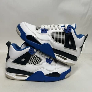 Nike Air Jordan 4 Retro GS “Motorsports” 408452-117 5Y/Women’s 6.5 Worn - Picture 1 of 9
