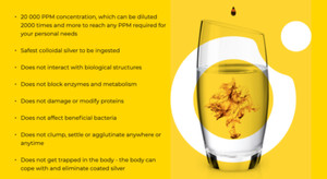 Colloidal Silver LOWEST PIRCE! 20,000ppm MAKES 2.64 GALLONS 10ppm PURE COLLOIDAL