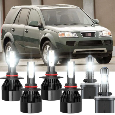 For Saturn Vue 2002-2007 6x Combo 9005+9006 LED Headlight Hi/Lo + 880 Fog Light - Image 1 of 4