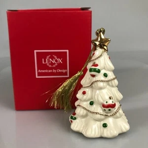 Lenox Weihnachtsschmuck Baum NEU in Box Holiday Neu im Karton 24 Goldakzente Bone China - Bild 1 von 6