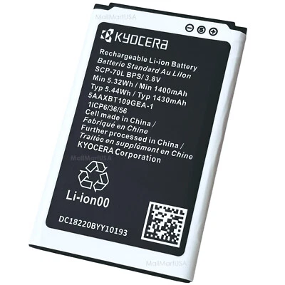 Nueva Batería Original Kyocera SCP-70LBPS Fabricante de Equipo Original para Teléfono Abatible Cadence S2720 1430 mAh Foto 1 de 4