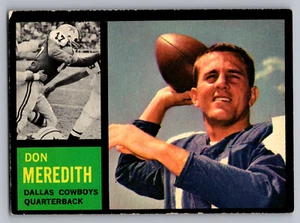 Don Meredith Cowboys SP 1962 Topps #39 - Imagen 1 de 3