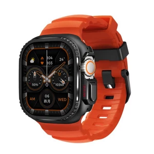 Miękki wygodny silikonowy pasek i etui ochronne do Apple Watch 44/45/46/49mm - Zdjęcie 1 z 52