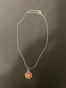 HANDMADE SHIVA PENDANT WITH SILVER NECKLACE 16" CHAIN AND 1" PENDANT - Bild 1 von 4