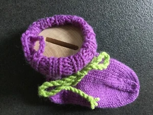 Sparstrumpf mit Geldschlitz handgestrickt (ca.10 cm Fußlänge) Geschenk, Neu - Bild 1 von 5