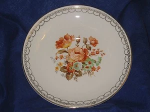 Saucer Century Salem Warranted 22 Carat Gold Floral Rose Gold Filligree Border - Picture 1 of 11