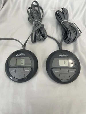 Almohadilla de colchón térmica Sunbeam Z85KQ Holmes controles de manta eléctrica Foto 1 de 4