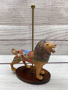 Franklin Mint 1988 The Treasury of Carousel Art Roaring Lion Porcelain Figurine - Picture 1 of 10