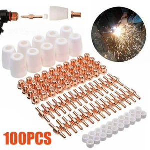PT-31 LG-40 Plasma Cutter Electrode Tips Kit For Parkside Cutting Torch 100 Pcs - Picture 1 of 11