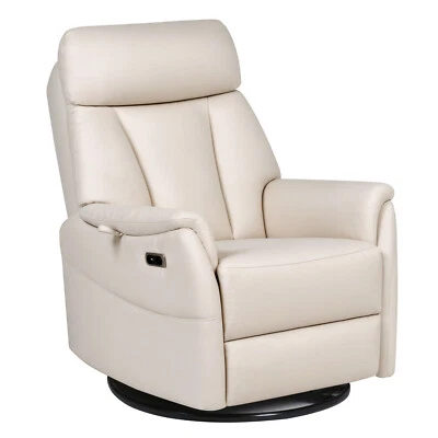 Recliner Chair Massage Chair Reclining Chair 360 Swivel Rocker Armchair Beige - image 1 of 4