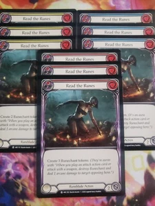 9 Card Playset Read the Runes Arcane Rising Unlimited Flesh and Blood FAB - Picture 1 of 1