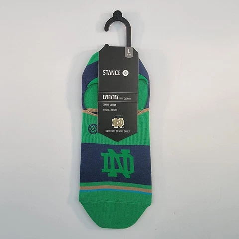 Notre Dame Fighting Irish Stance Everday Light Cushion Low Socks Large (9-12) Cover