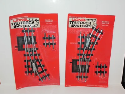 LIONEL TRUTRACK SYSTEM ~ MANUAL SWITCHES - Hard to Find Piece! - New on Card! - Image 1 of 4