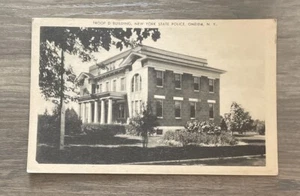 Troop D Building New York State Police Oneida New York Vintage Postcard - Picture 1 of 2