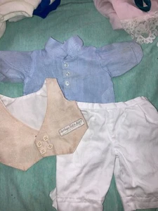 Vintage Cabbage Patch Kids/doll Clothes - Suit Vest Outfit, bowtie - Picture 1 of 4