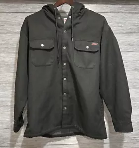 Dickies Black Hooded Canvas Fleece Lined Work Jacket Sz XL 46 48 - Picture 1 of 5