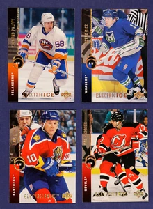 1994-95 Upper Deck Electric Ice Lot/4 #191 Chorske 291 Lowry 294 Rice 343 Palffy - Picture 1 of 2