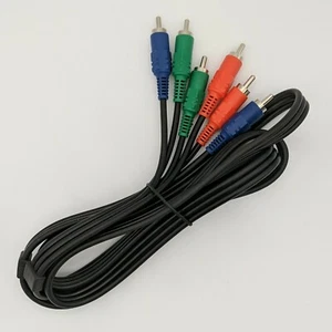 6FT COMPONENT VIDEO CABLE WITH AUDIO 5 RCA RED GREEN BLUE RGB for HDTV DVD VCR - Picture 1 of 1
