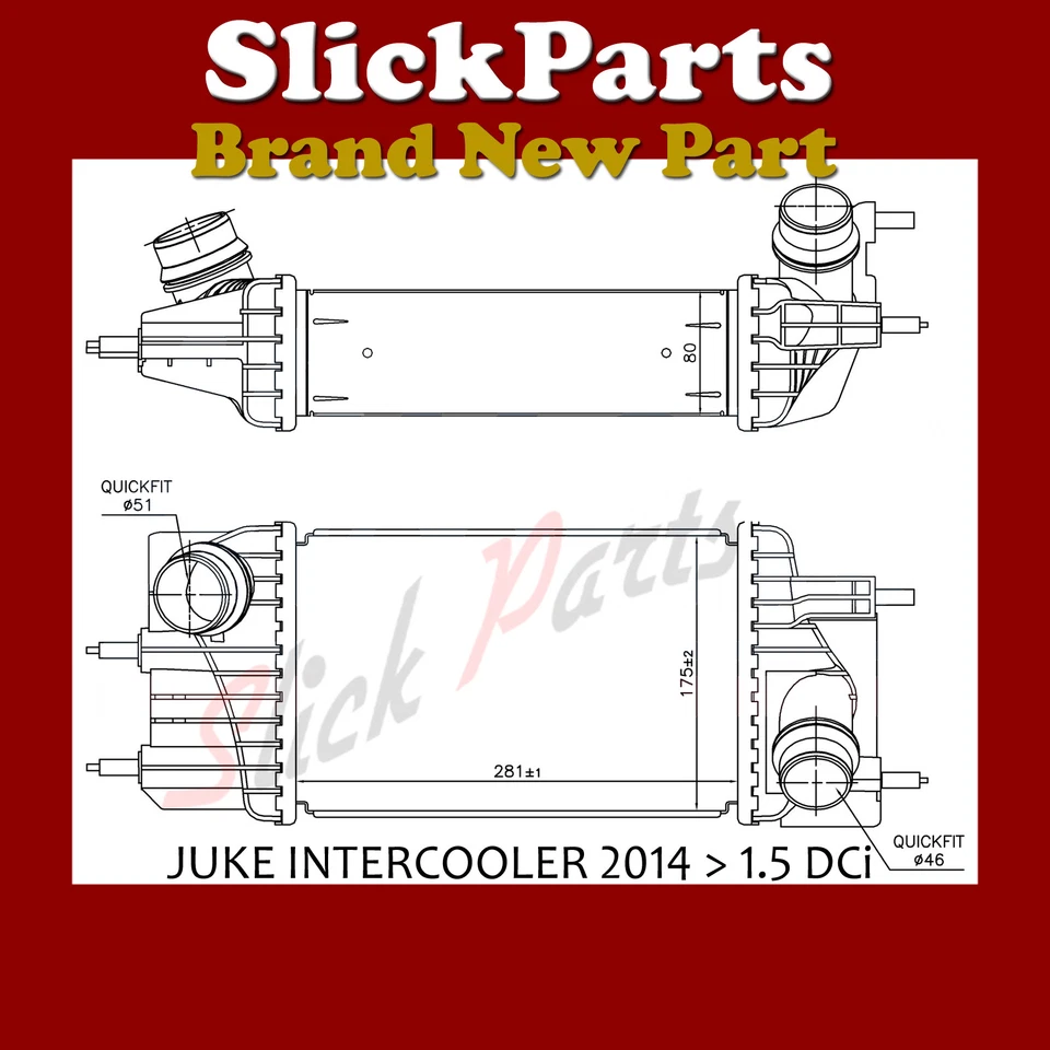 INTERCOOLER  FITS NISSAN NV200 1.5 DCi 2009 2010 2011 2012 2013 2014 2015 2016  - Image 1 of 1