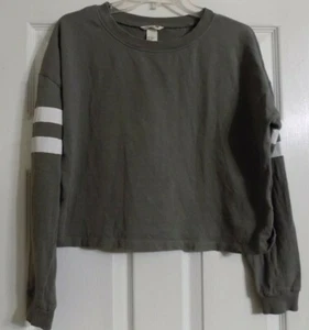 Girl's H & M Long Sleeve Pullover Waist Length Shirt Size 14 Organic Cotton 14Y+ - Picture 1 of 5