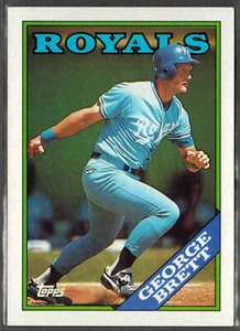 1988 Topps ~ George Brett 750 Salón de la fama *Tarjeta real **Envío gratuito el mismo día - Imagen 1 de 2