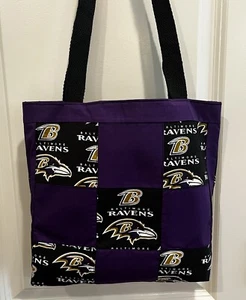 Ravens NFL Patchwork Design Tote bag Handmade - Picture 1 of 5