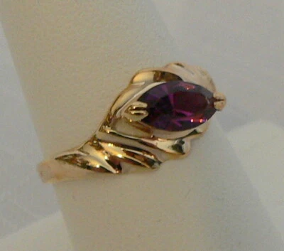 Anel Park Lane "JASMINE" roxo ametista CZ lindo!  Tamanho 7 - Imagem 1 de 3