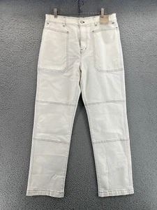 Jeans donna Madewell anni '90 gamba dritta vita alta taglia 31 avorio panna NN490 LEGGI - Foto 1 di 20