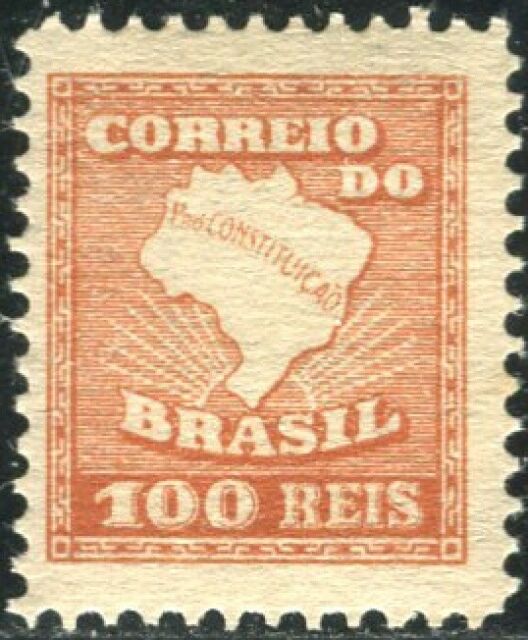 1920-22 Brazil Brasil 100 Reis Used Hinged Stamp