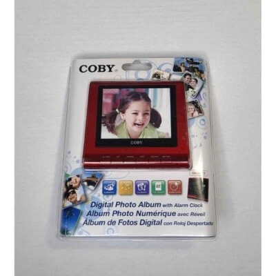 NEW COBY DP356 Digital Photo Album/Alarm Clock/Plays MP3 & WMA Music - Image 1 of 4