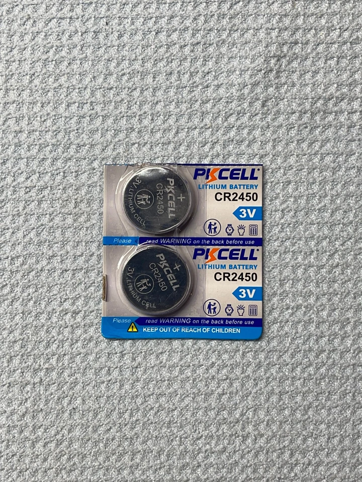 5 Battery Cr2450 PKCELL Lithium Batteries 2450 Ecr2450 3 V Coin Cell Exp2022
