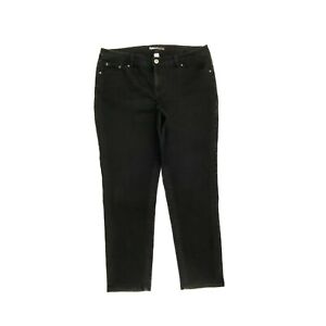 Style & Co Curvy Slim Leg Women's size 14P Black Denim jeans