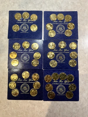 1997 Reader’s Digest A Coin History Of The U.S. Presidents Solid Brass SET OF 41 - Image 1 of 4