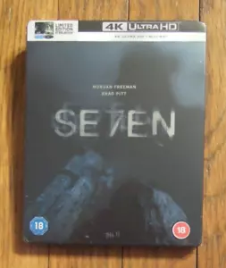 Seven (SE7EN) Steelbook (4K UHD+Blu-Ray) New! Sealed! - Picture 1 of 3